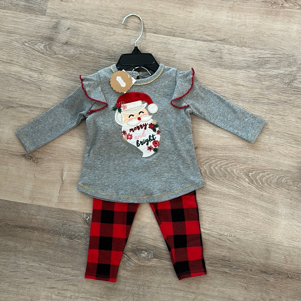NWT Mud Pie 3-6 Month Christmas Baby Outfit